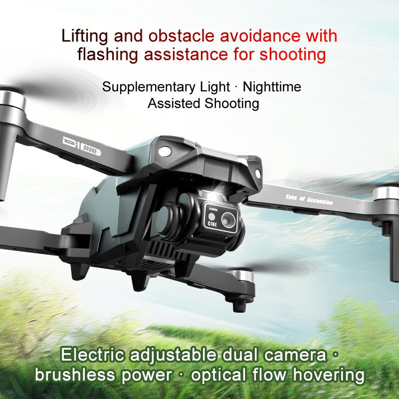 Lift Type Obstacle Avoidance Aerial Drone Toy D1 - Imagen 18