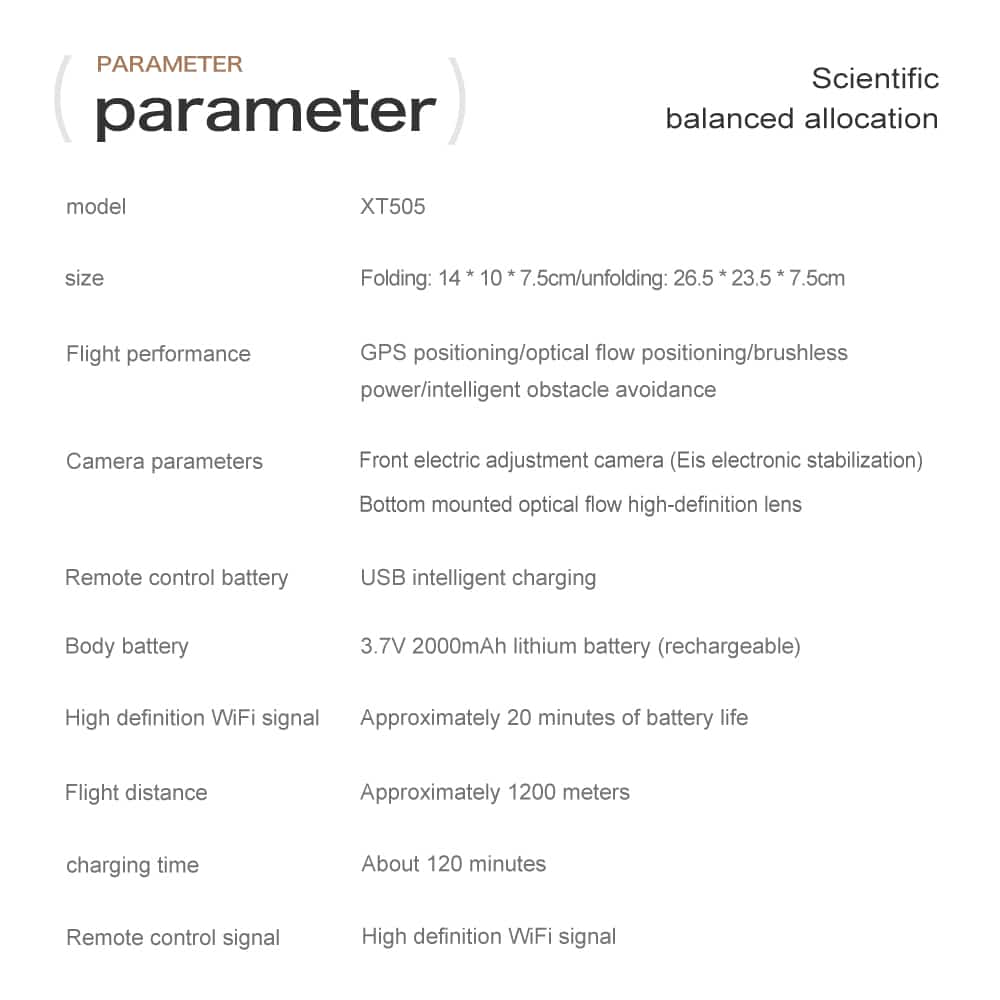 GPS Drone Cool Lights 4K HD Quadcopter XT505 - Imagen 35