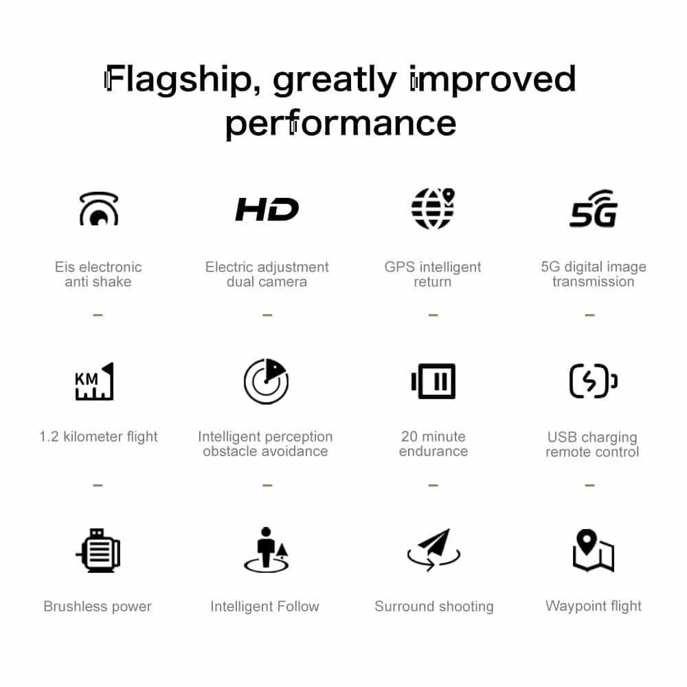 GPS Drone Cool Lights 4K HD Quadcopter XT505 - Imagen 16