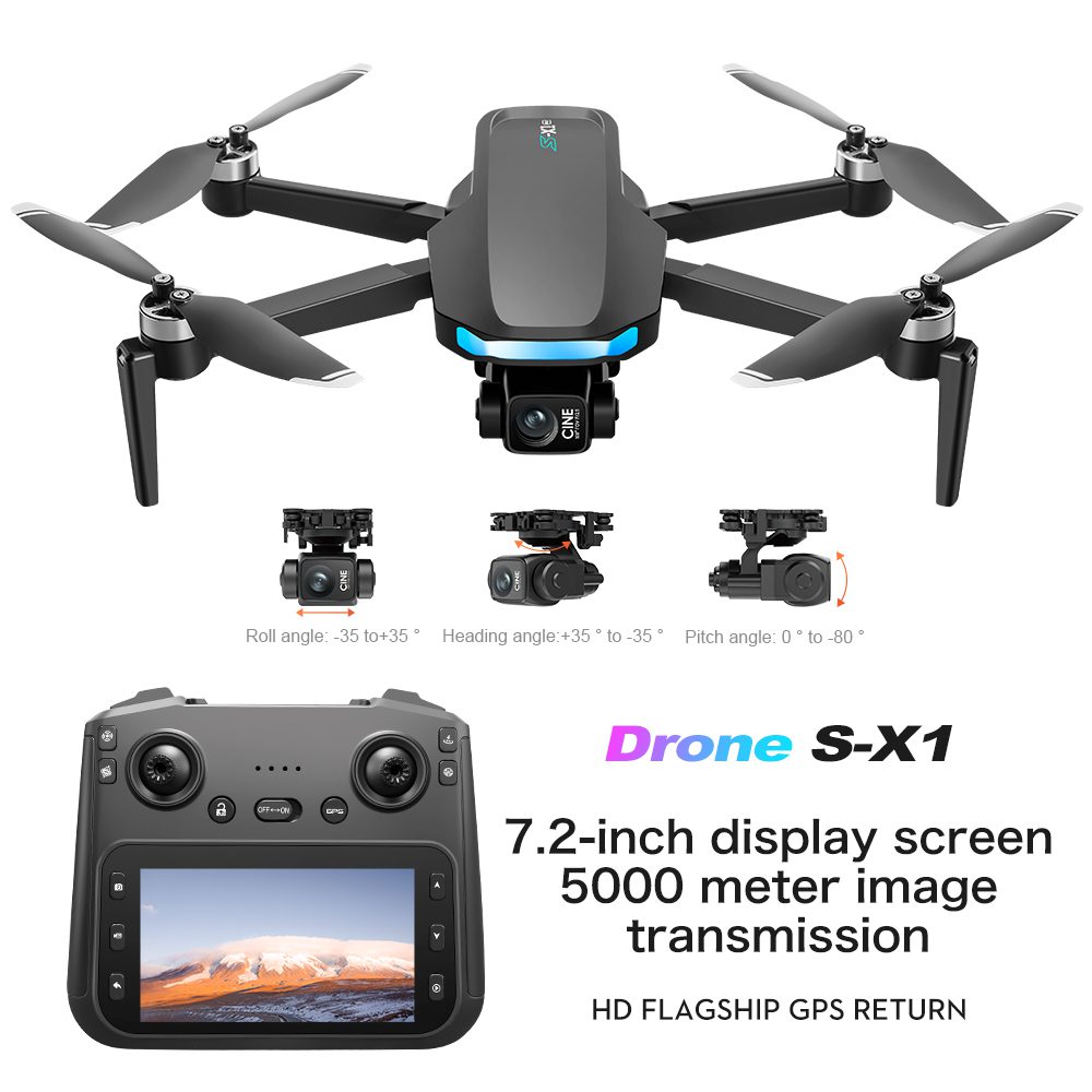Professional GPS Drone 3-Axis Gimbal 4K HD UAV S-X1 - Imagen 13