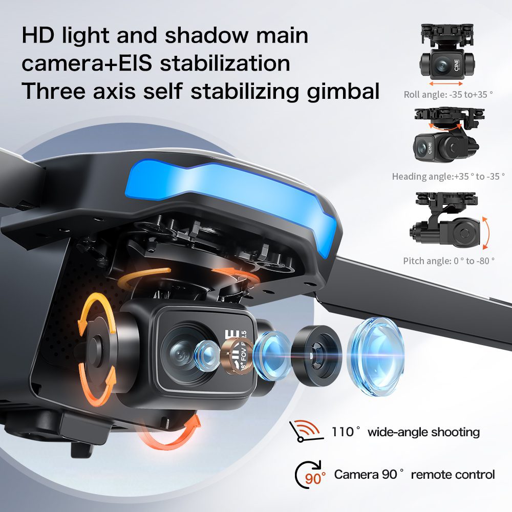 Professional GPS Drone 3-Axis Gimbal 4K HD UAV S-X1 - Imagen 29
