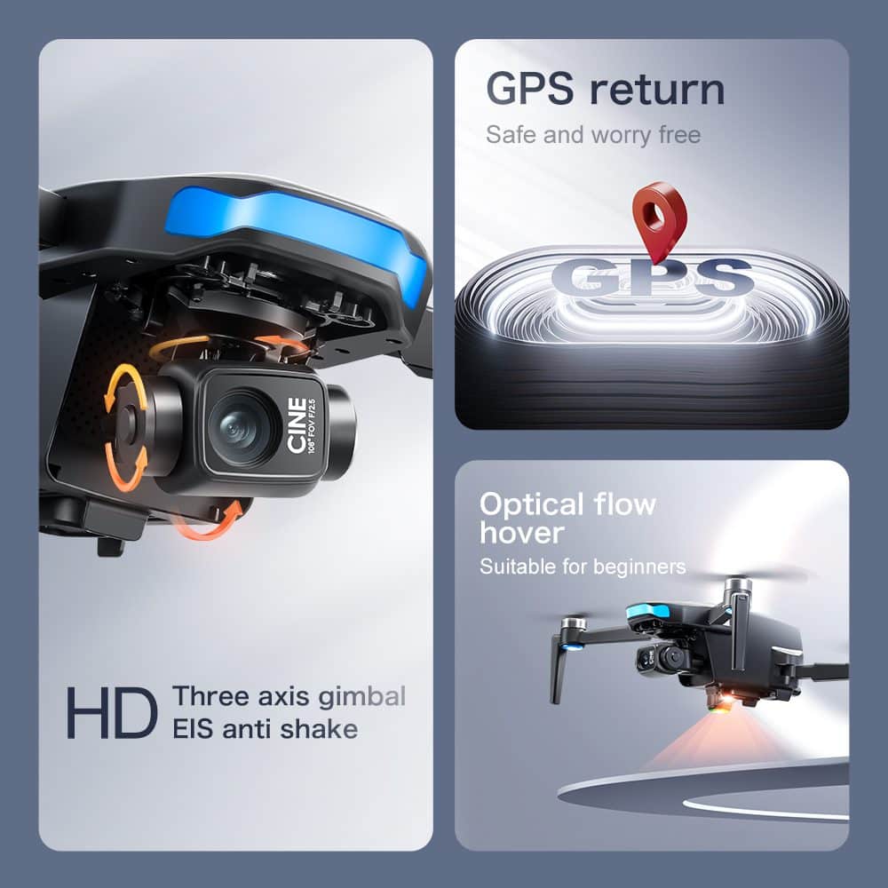 Professional GPS Drone 3-Axis Gimbal 4K HD UAV S-X1 - Imagen 36