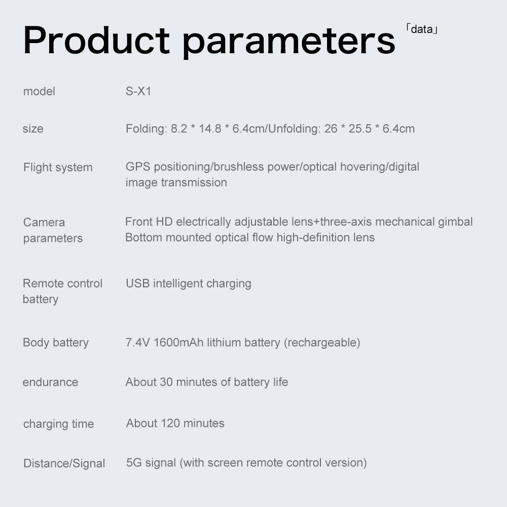 Professional GPS Drone 3-Axis Gimbal 4K HD UAV S-X1 - Imagen 18